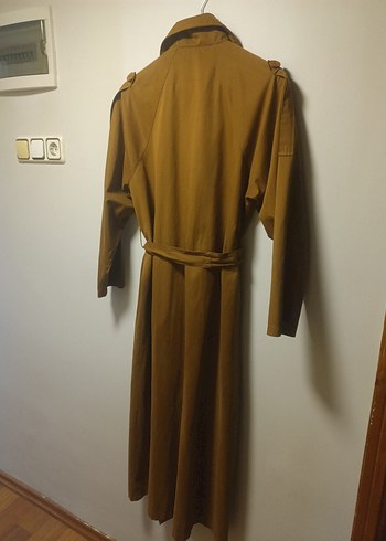 HE QA marka Kuşaklı Uzun Trençkot - Görsel 6