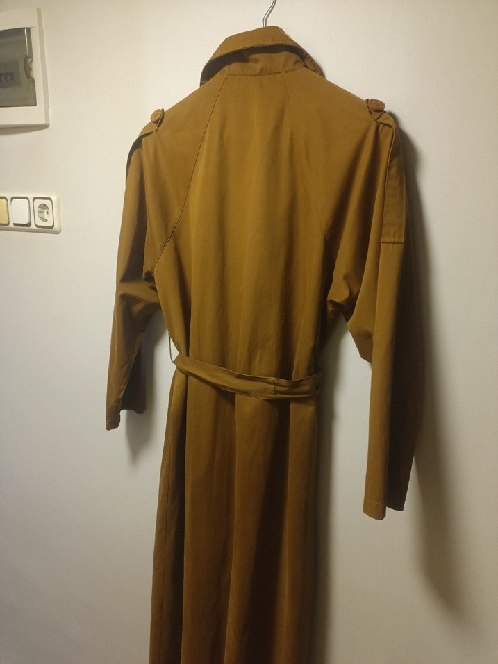 HE QA marka Kuşaklı Uzun Trençkot - Görsel 5