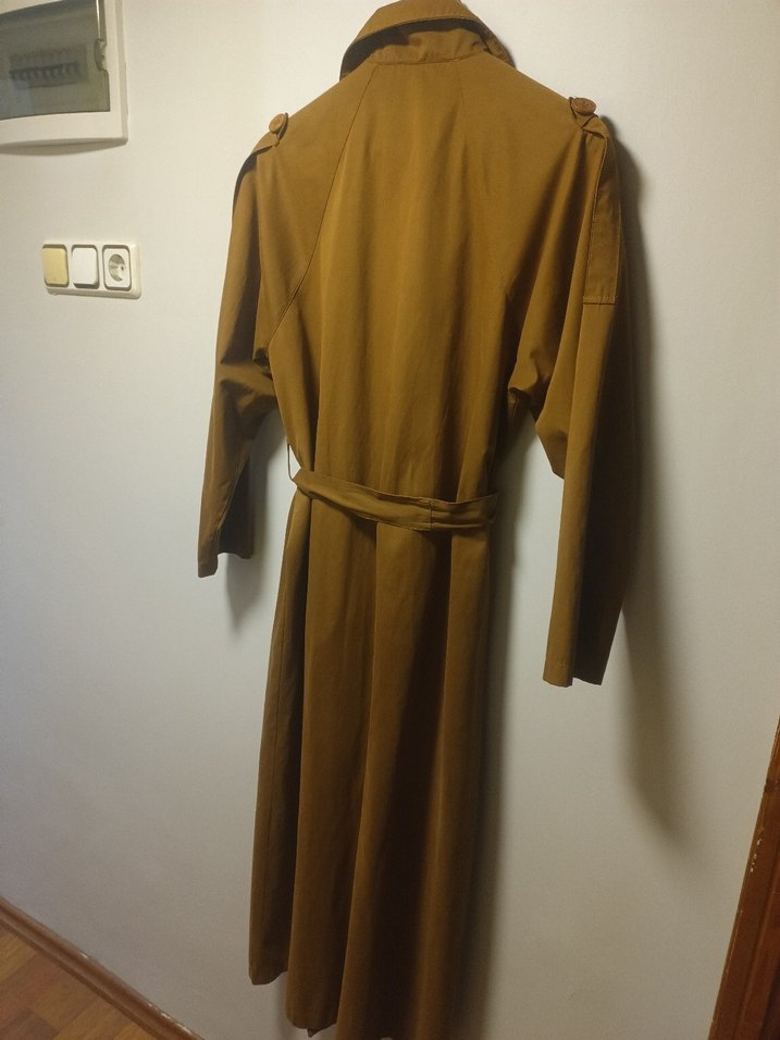 HE QA marka Kuşaklı Uzun Trençkot - Görsel 4