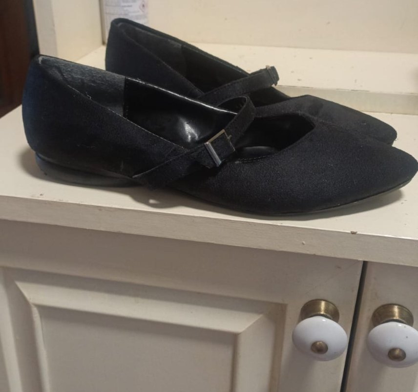 Tokalı Siyah Blok Topuk Kadın Babet - Görsel 2