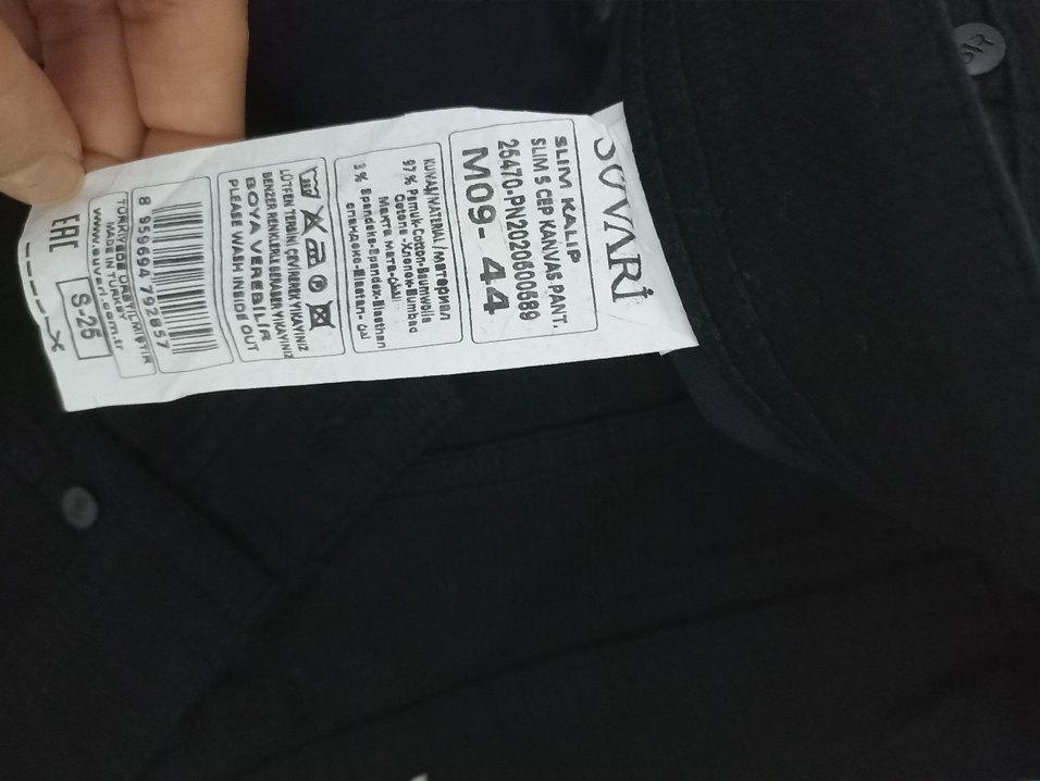 Siyah Regular Fit Erkek Pantolon - Görsel 3