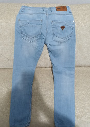 Gri Baskılı Mini Denim erkek Jean - Görsel 2