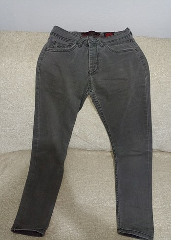 Gri Kemerli Erkek Kot Pantolon - Görsel 2