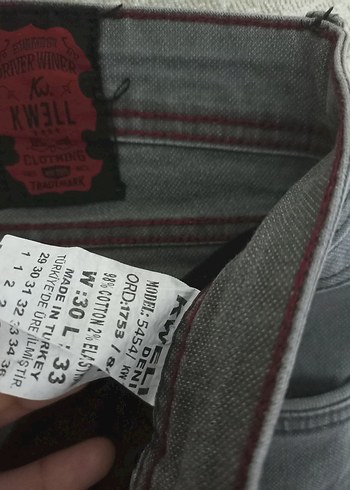 Gri Kemerli Erkek Kot Pantolon - Görsel 3