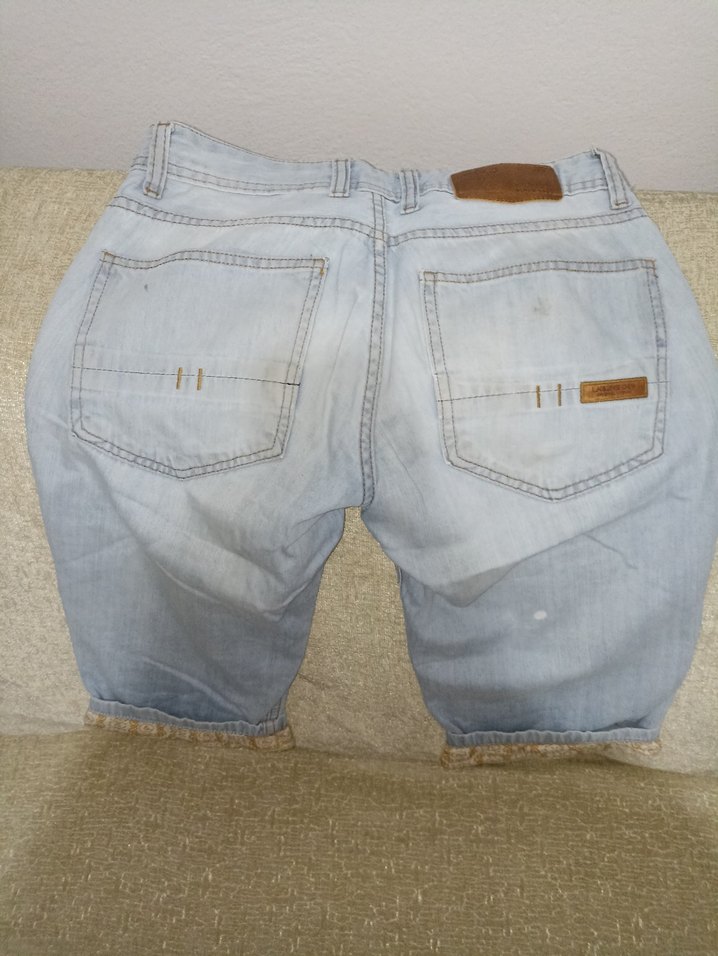 Erkek Mavi Baskılı Denim Pantolon - Görsel 2