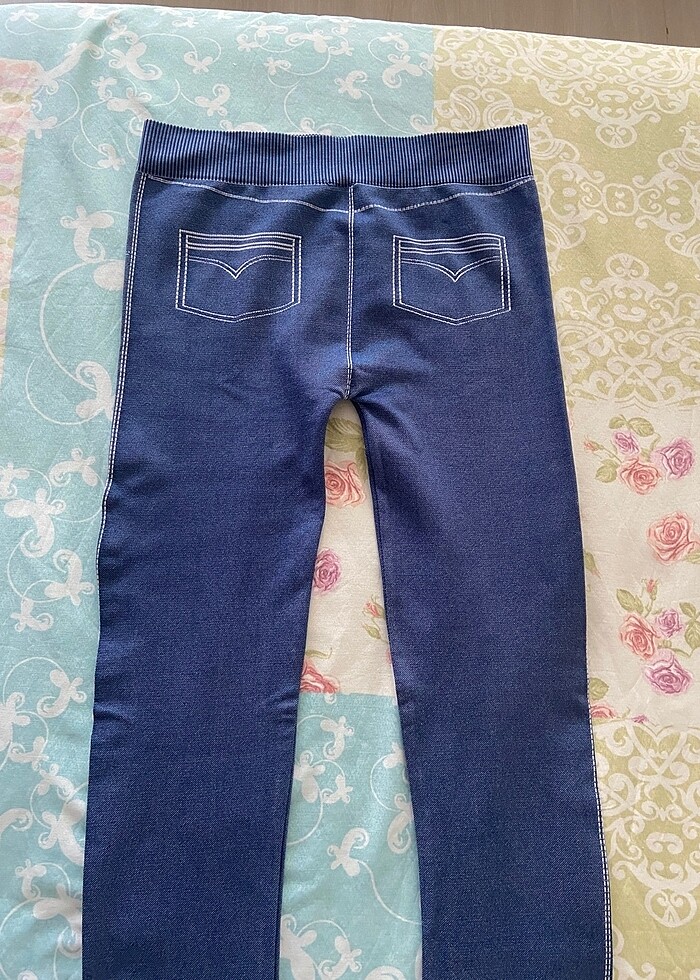 Jean desenli tayt - Görsel 2