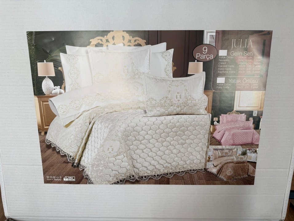 Beyaz Kapitone Yatak Örtüsü - Görsel 5