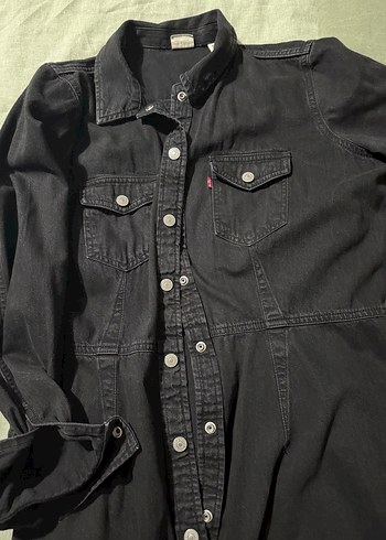 Levis Kadin Siyah Dugmeli Denim Ceket