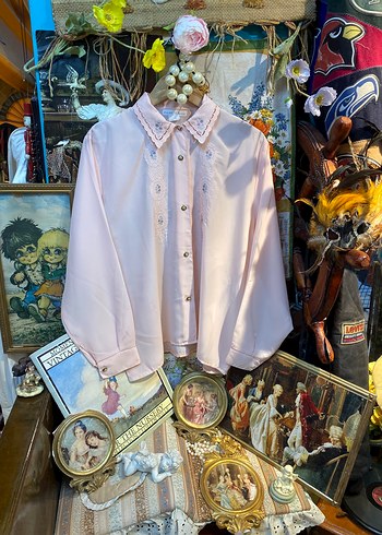 Vintage desenli gömlek - Görsel 2