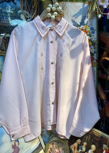 Vintage desenli gömlek - Görsel 3