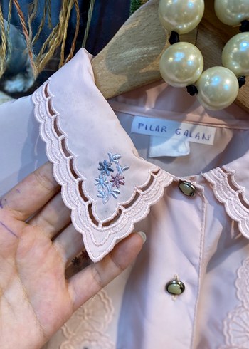 Vintage desenli gömlek - Görsel 12