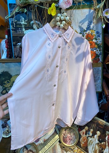 Vintage desenli gömlek - Görsel 11