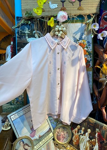 Vintage desenli gömlek - Görsel 7