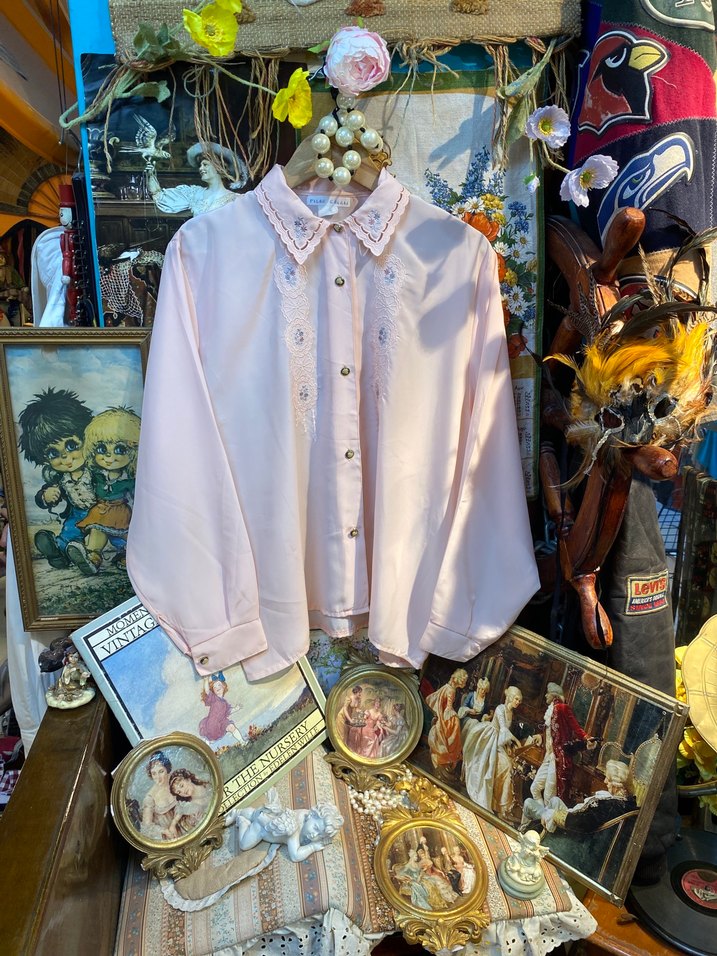 Vintage desenli gömlek - Görsel 2