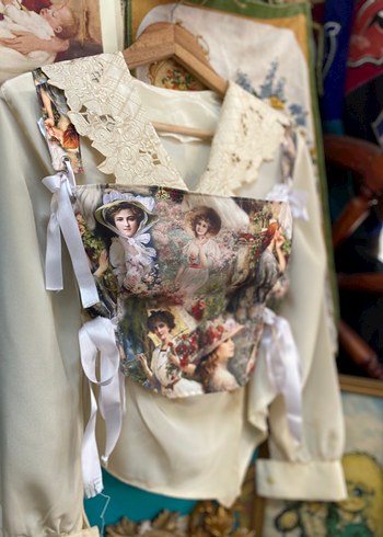 Vintage Tasarım Korse Büstiyer - Görsel 3