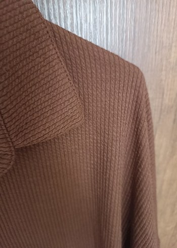 Kahverengi Kadın Salaş Uzun Takım - Görsel 4