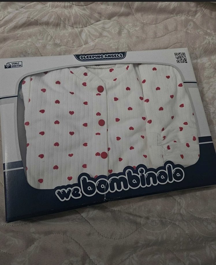 Renkli Kalp Desenli Bebek Kız Hastane Kıyafeti - Görsel 2