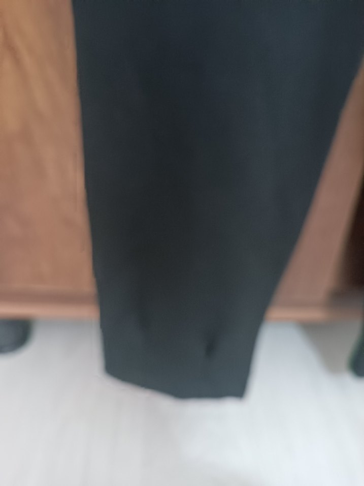 Siyah Midi Kadın Kumaş Pantolon - Görsel 3