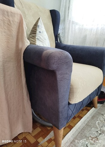 Beden lacivert Renk İki Adet Berjer