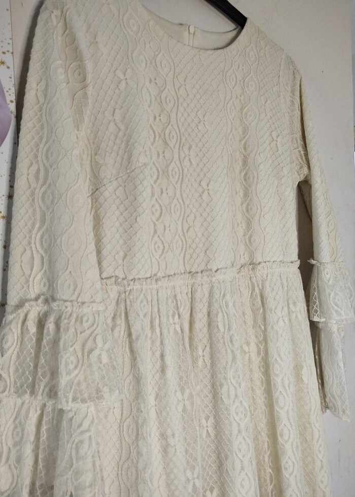 Kırık Beyaz Elbise - Görsel 2