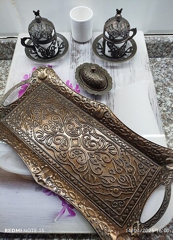 Bakır Fincan Takımı