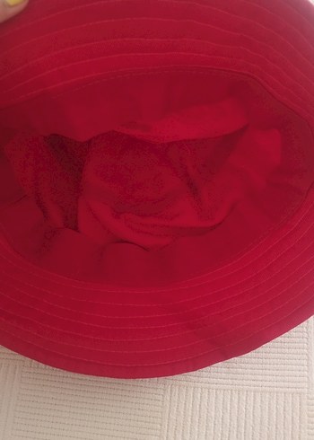 Beden Kırmızı Kadın Bucket Şapka Coca-Cola Logo