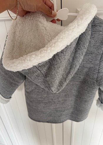 Mayoral Gri Erkek Çocuk Kürklü Mont - Görsel 5