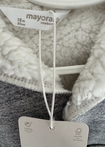 Mayoral Gri Erkek Çocuk Kürklü Mont - Görsel 7