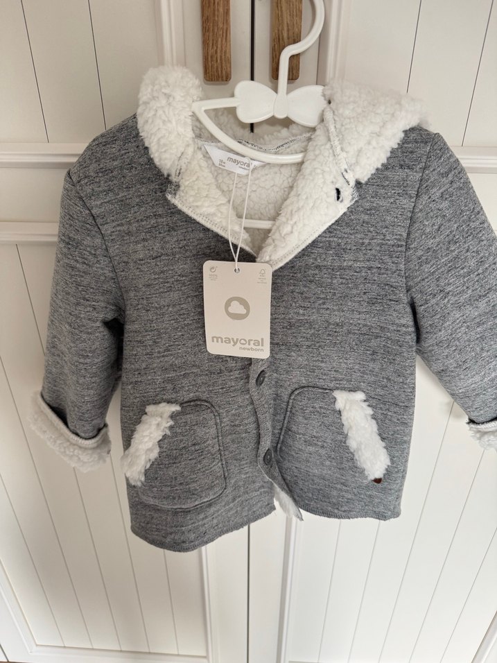 Mayoral Gri Erkek Çocuk Kürklü Mont - Görsel 2