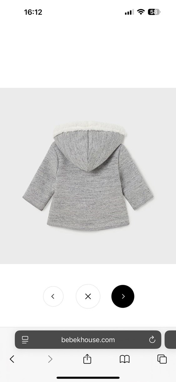 Mayoral Gri Erkek Çocuk Kürklü Mont - Görsel 3