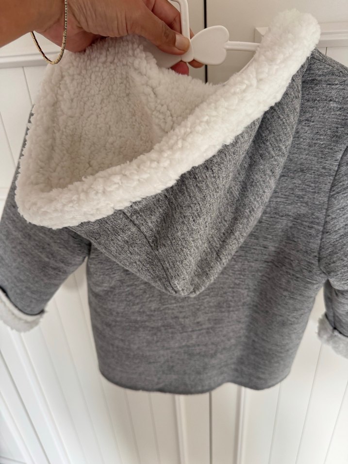 Mayoral Gri Erkek Çocuk Kürklü Mont - Görsel 5