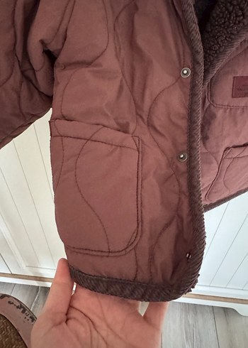 Erkek Çocuk Kahverengi Düğmeli Kaban - Görsel 4