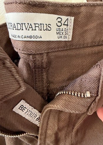Stradivarius Kahverengi Duz Pantolon