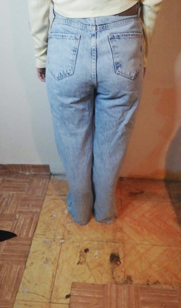 Salaş Kesim Midi Boy Kadın Kot Pantolon - Görsel 2