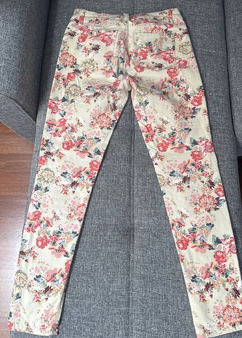 LC Waikiki Çiçek Desenli Bohem Kadın Kumaş Pantolon