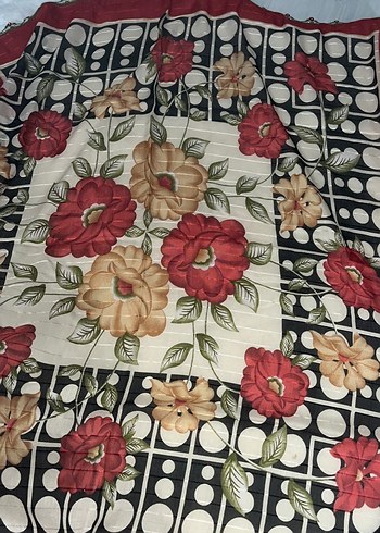 Kadın dantelli eşarp boncuklu - Görsel 3