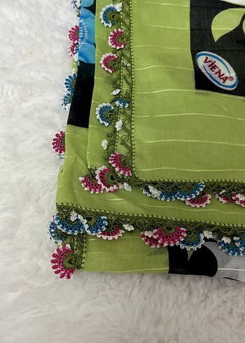 Kadın iğne oyalı eşarp - Görsel 2