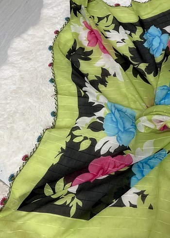 Kadın iğne oyalı eşarp - Görsel 4