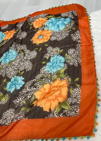 Kadın iğne oyalı eşarp - Görsel 2