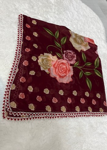 Kadın iğne oyalı eşarp - Görsel 2