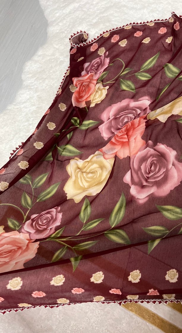 Kadın iğne oyalı eşarp - Görsel 4