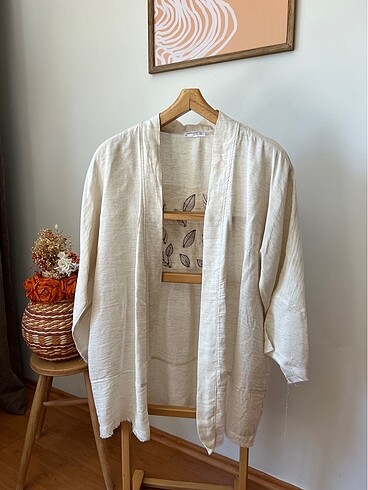 İnce keten kimono
