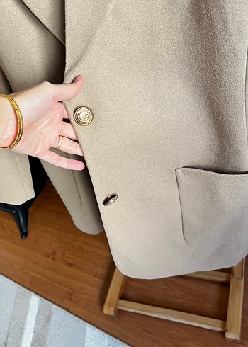 Trendyol & Milla Düğmeli camel Kadın Blazer