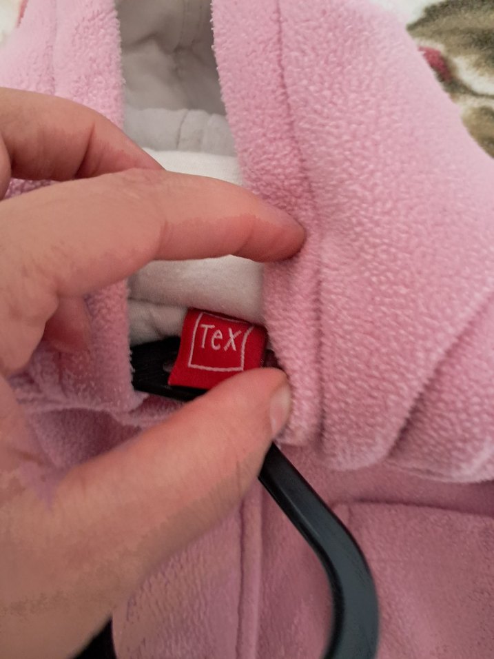 Düğmeli Pembe Bebek Kış Tulumu - Görsel 4