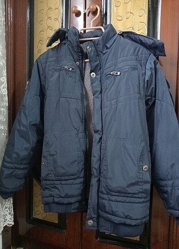 11-12 Yaş Beden lacivert Renk Çocuk mont