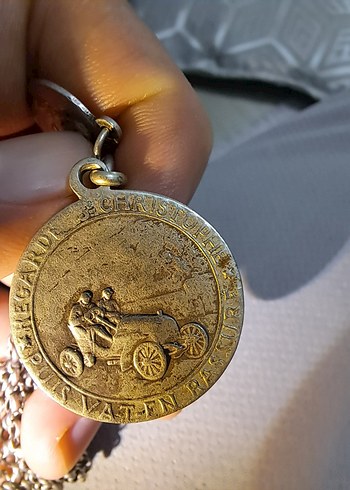 4 farklı dönem Madalyalı komple gümüş bileklik. Fransız, OBC İmz - Görsel 4