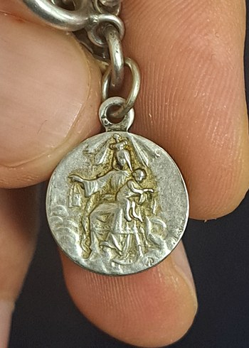 4 farklı dönem Madalyalı komple gümüş bileklik. Fransız, OBC İmz - Görsel 5