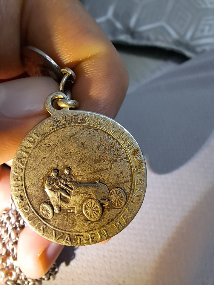 4 farklı dönem Madalyalı komple gümüş bileklik. Fransız, OBC İmz - Görsel 4