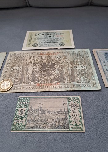 Eski Almanya Büyük ve küçük banknotları kaçmaz fiyata 7 ADET - Görsel 2