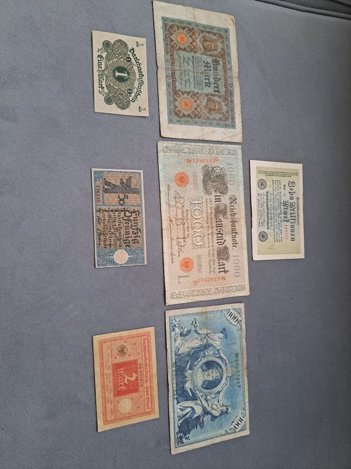 Eski Almanya Büyük ve küçük banknotları kaçmaz fiyata 7 ADET - Görsel 5